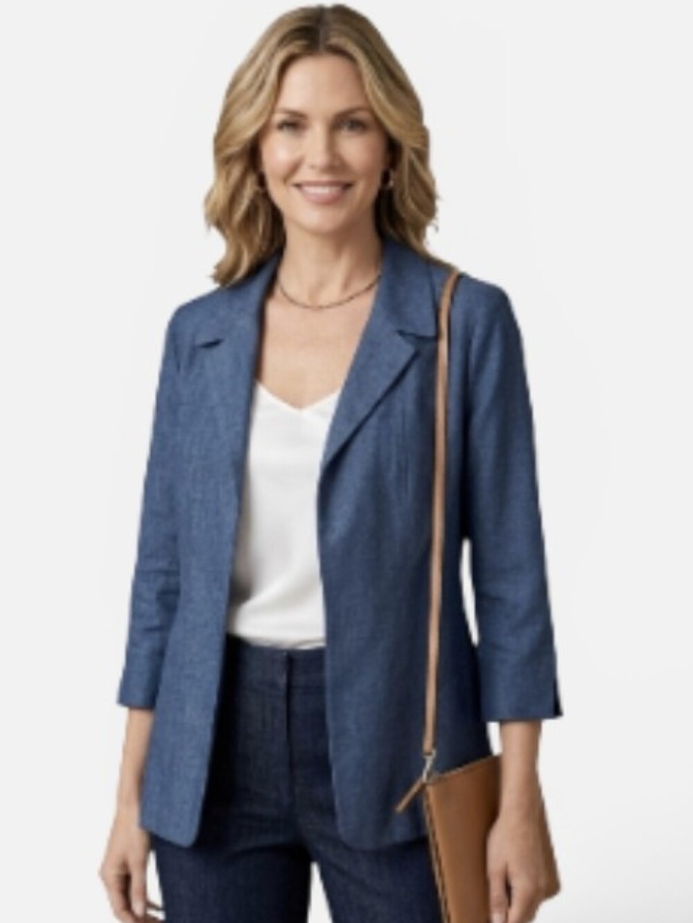 Dana Buchman BLAZER SPORT COAT LINEN VISCOSE BLEND OFFICE TRAVEL SIZE.12